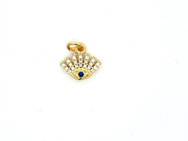 Blue Evil Eye Hamsa Charm