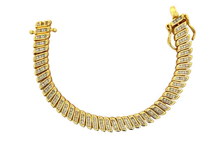Marquise Cut Herringbone Bracelet