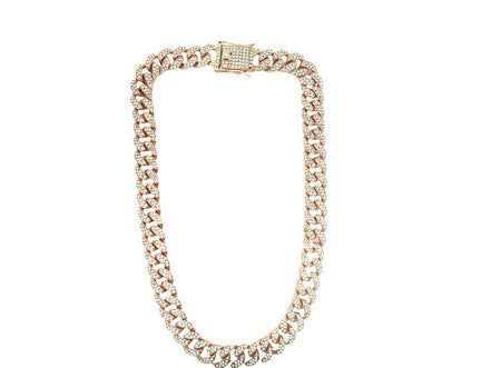 18 Inch Pavé Cuban Link Necklace