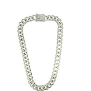 16 Inch Pavé Miami Cuban Link Necklace