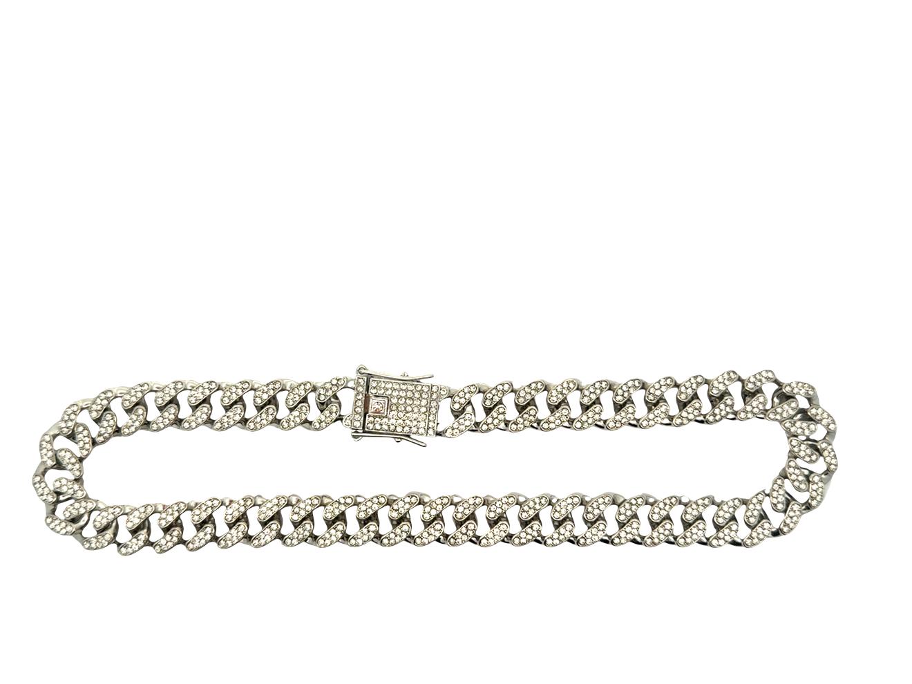 16 Inch Pavé Miami Cuban Link Necklace