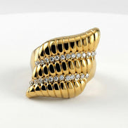 Shell Statement Ring with Sculpted Design