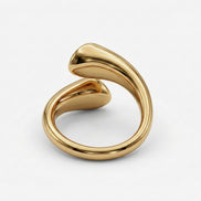 Sculpted Open Heart Ring