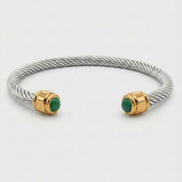 Open Cable Cuff Bracelet