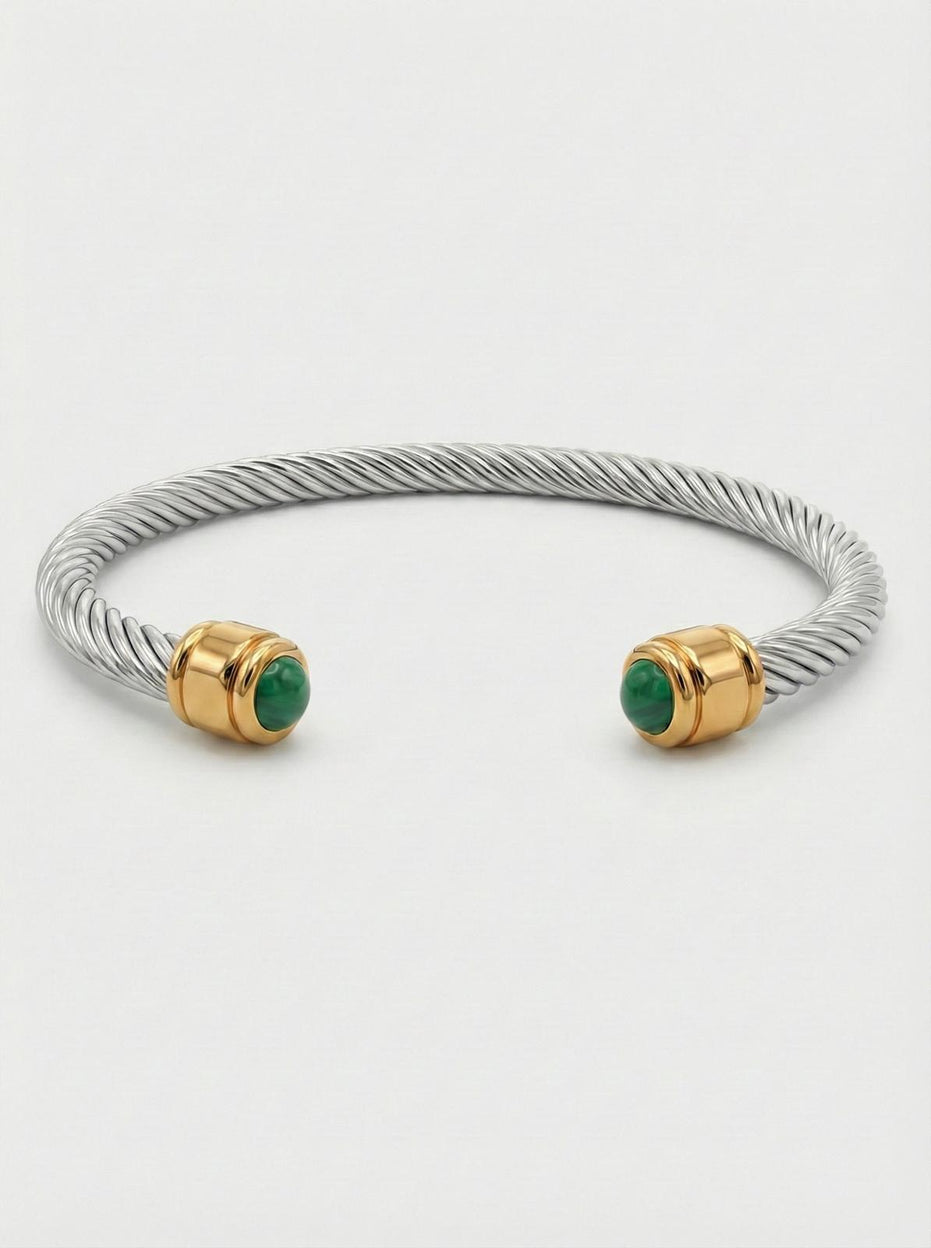Open Cable Cuff Bracelet