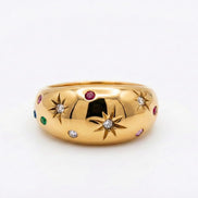 Star Accent Statement Ring