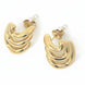 Triple Curve Stud Earrings