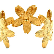 Open Floral Cuff Bracelet