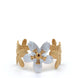 Open Floral Cuff Bracelet