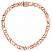 18 Inch Pavé Cuban Link Necklace