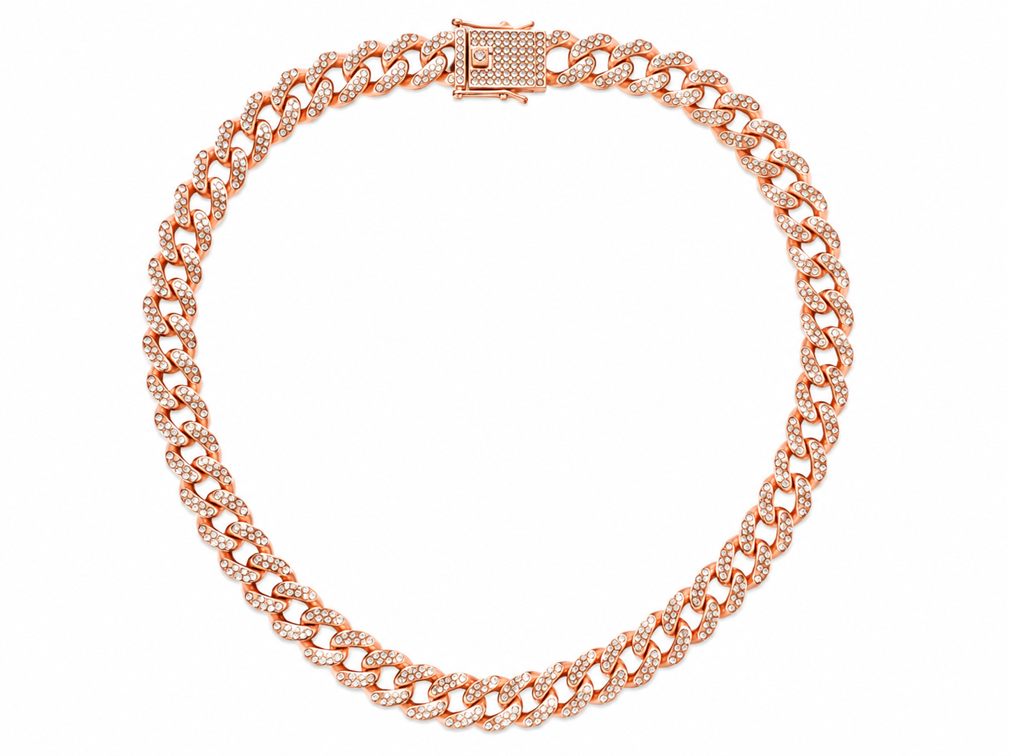 18 Inch Pavé Cuban Link Necklace