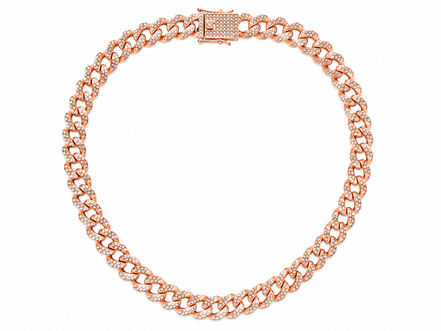 18 Inch Pavé Cuban Link Necklace